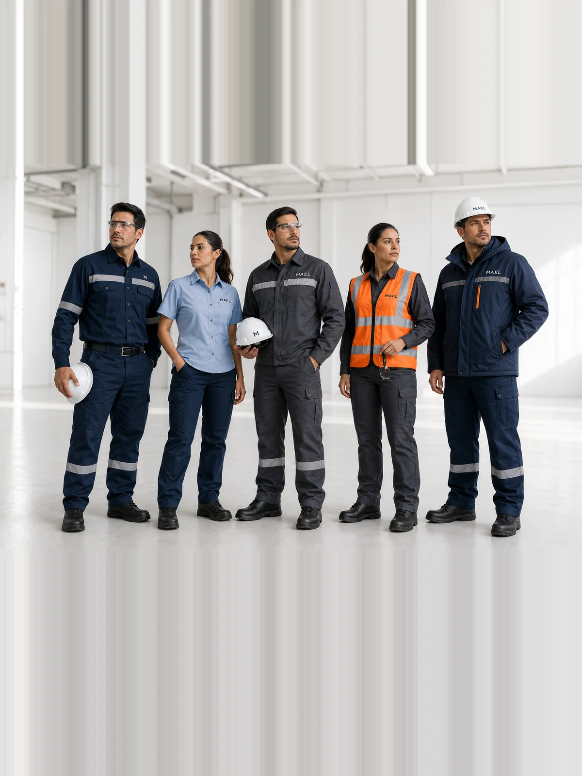 Equipo con uniformes industriales MAEL