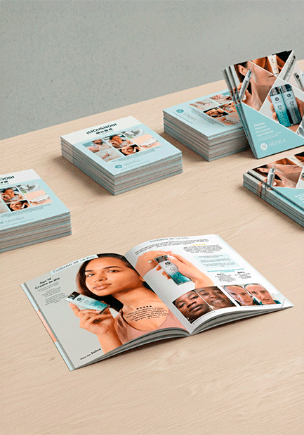 Brochures con forro laminado e interiores con calidad fotográfica